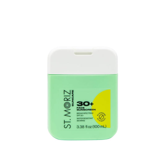 St Moriz Suncare SPF - Sunscreen - Broad Spectrum Protection Water Resistant Sunscreen Moisturizing Lotion + Vitamin E - Oxybenzone & Octinoxate Free - Vegan - Face, 30, Sun Protection Factor (SPF)