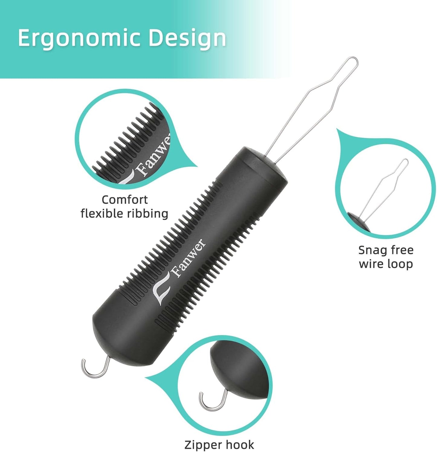 Button Hook, Button Helper Tool for Elderly, Wedding Dress Button Hook Tool, Button Assist Tool for Seniors, Arthritis, Stroke, Parkinson's or Other Disability