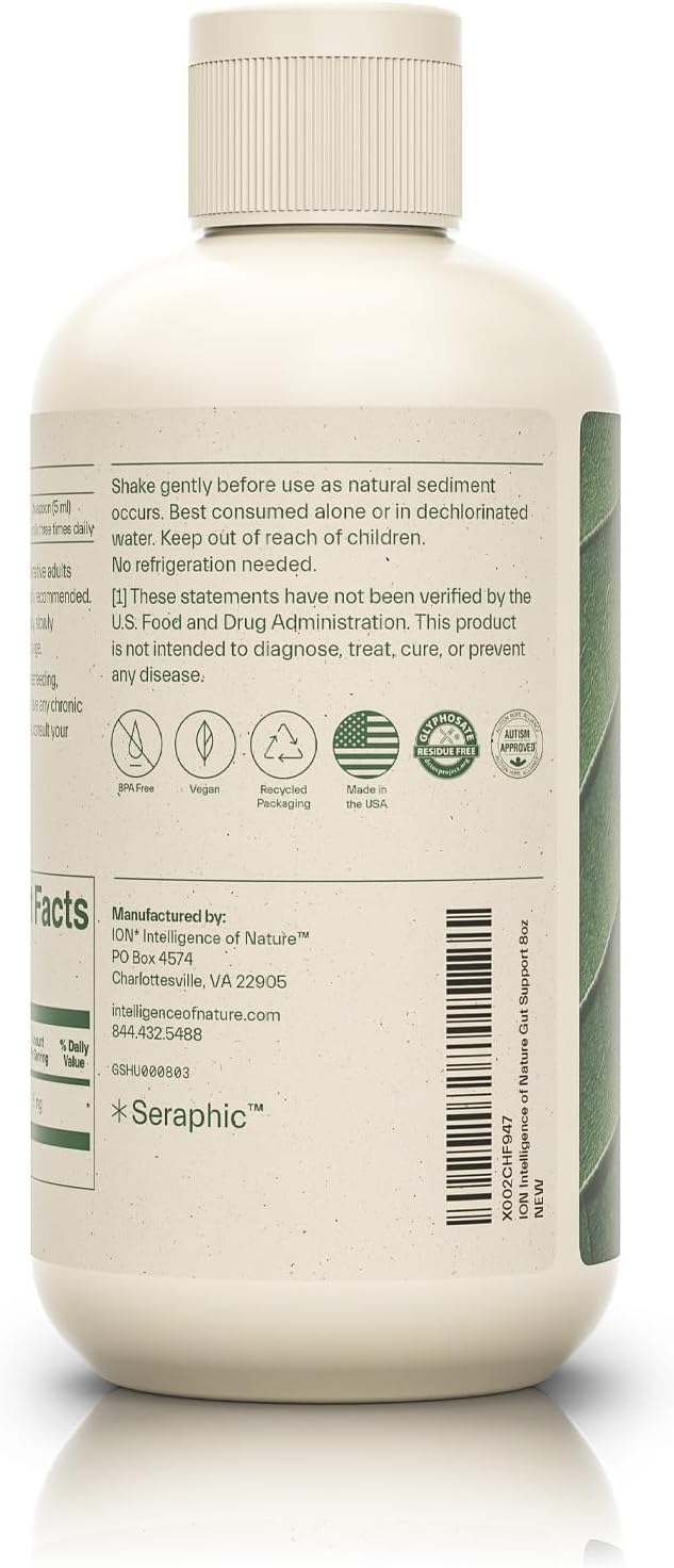 ION* Intelligence of Nature Gut Support Liquid | Promotes Digestive Wellness, Strengthens Immune Function, Alleviates Gluten Sensitivity, Enhances Mental Clarity | 2-Week Supply (8 oz.)
