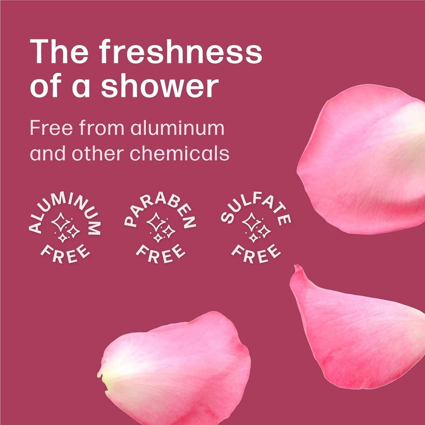 Dew Well - Deodorant Wipes - A Fresh Start When You’re On the Go - Aluminum, Paraben, and Sulfate Free - Rose Scent - 50 Individually Wrapped Wipes