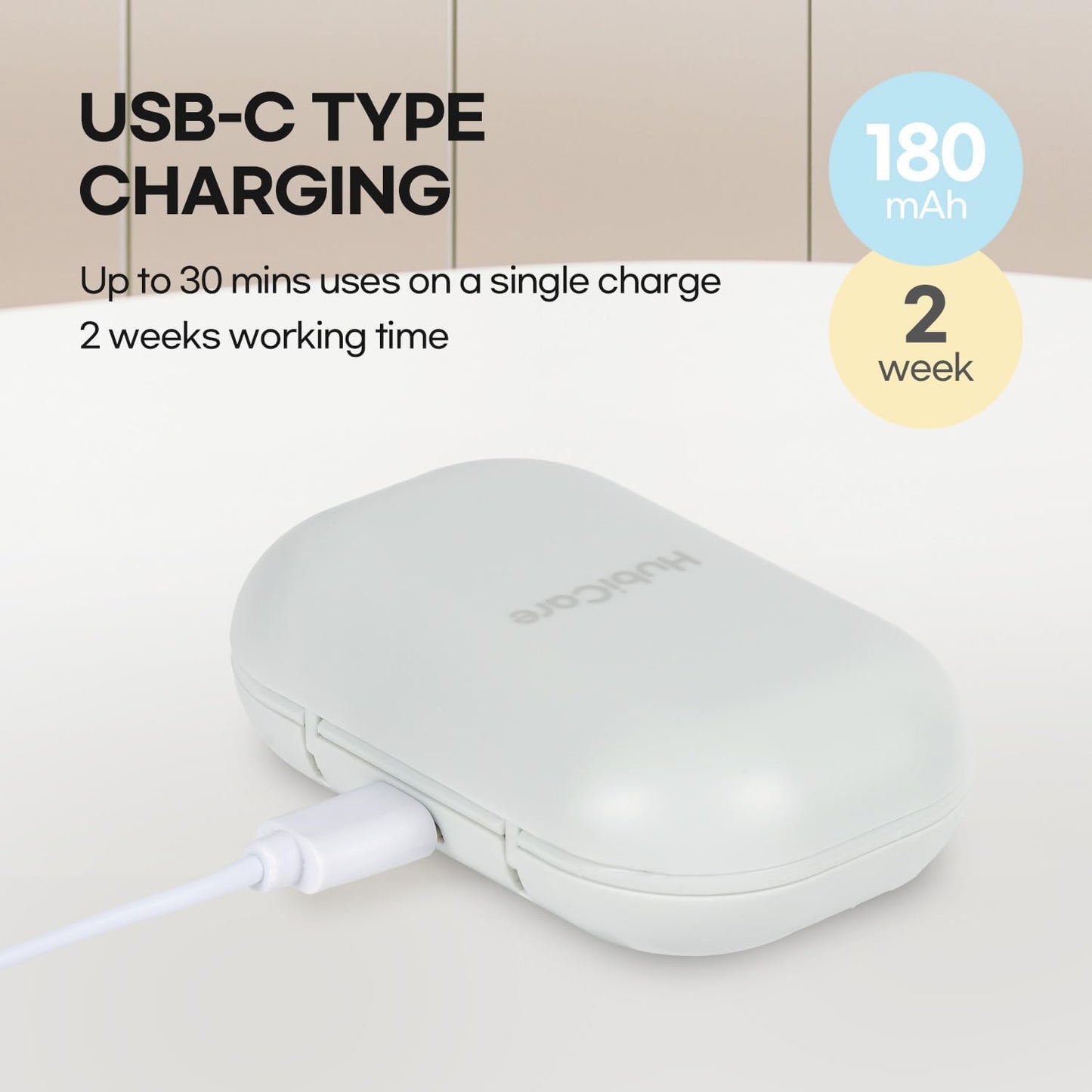 HuBDIC HubiCare Toothbrush Case, Pastel Color Portable Mini Toothbrush Covers with Holder, Rechargeable Travel Home Toothbrush And Holder, Cleaner Case for All Electric & Manual Toothbrushes (Blue)