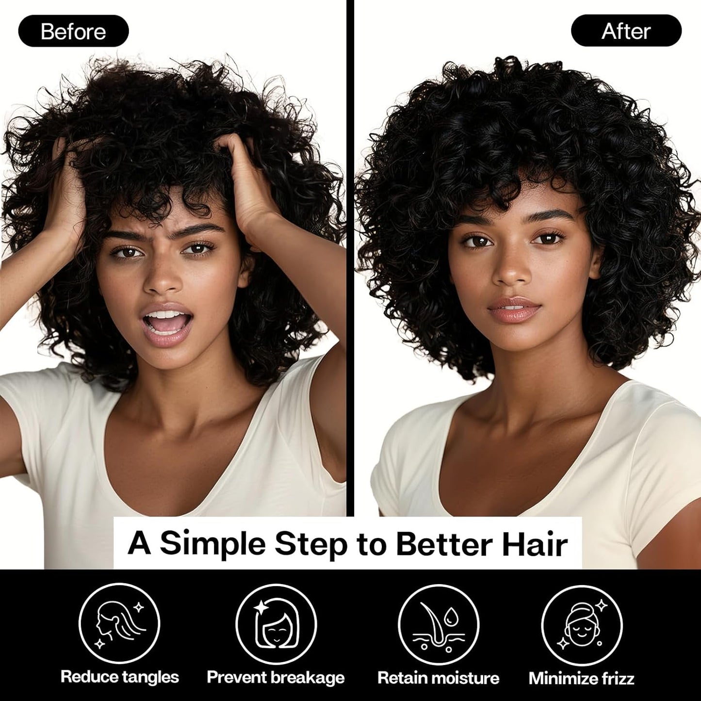 MR&HM Satin Pillowcase for Hair and Skin, Silk Satin Pillowcase 2 Pack, King Size Pillow Cases Set of 2, Silky Pillow Cover with Envelope Closure (20x36, Black)