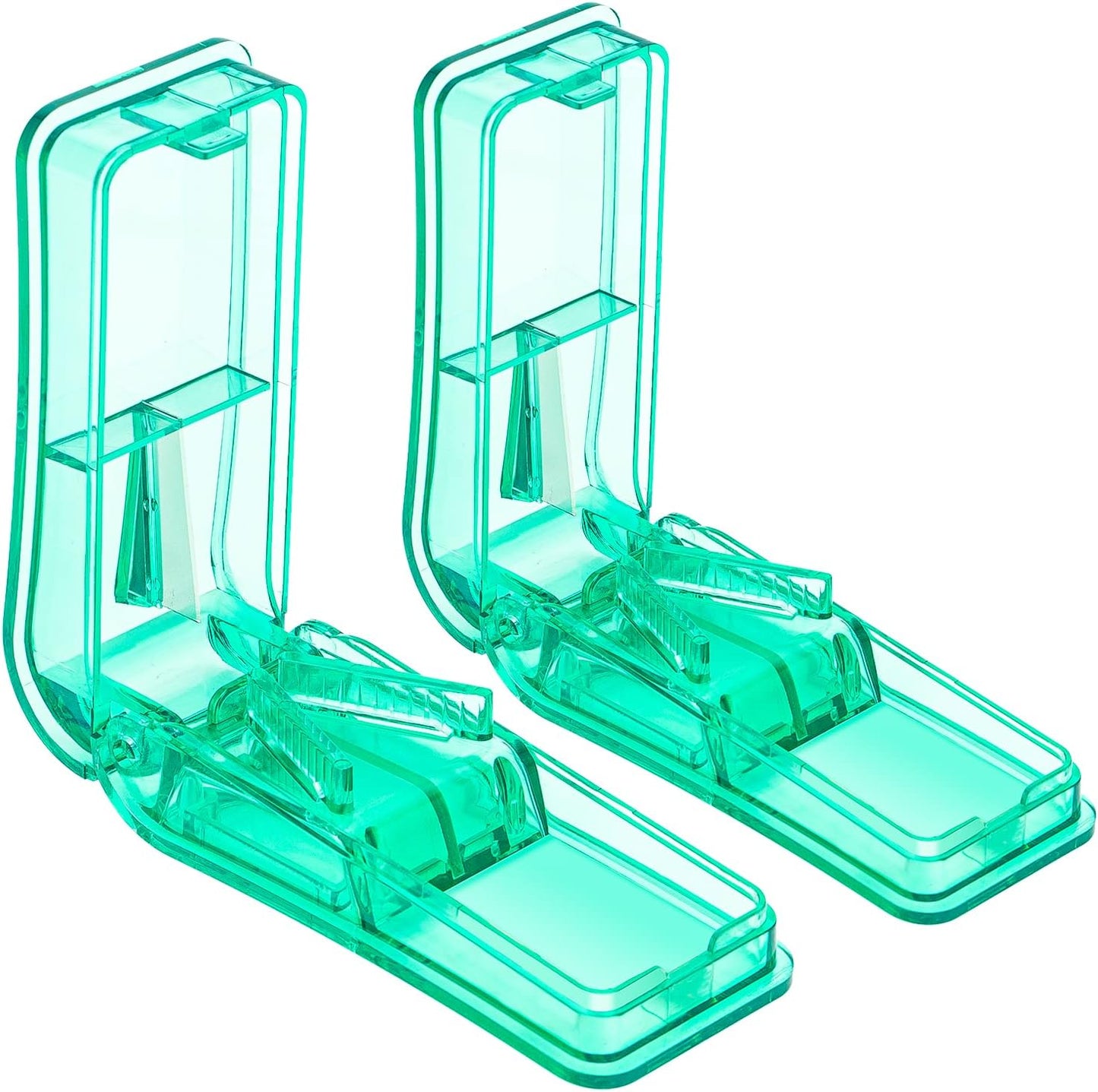 2PCS Pill Cutter, Professional Pill Splitter for Cutting Small Pills or Large Pills in Half