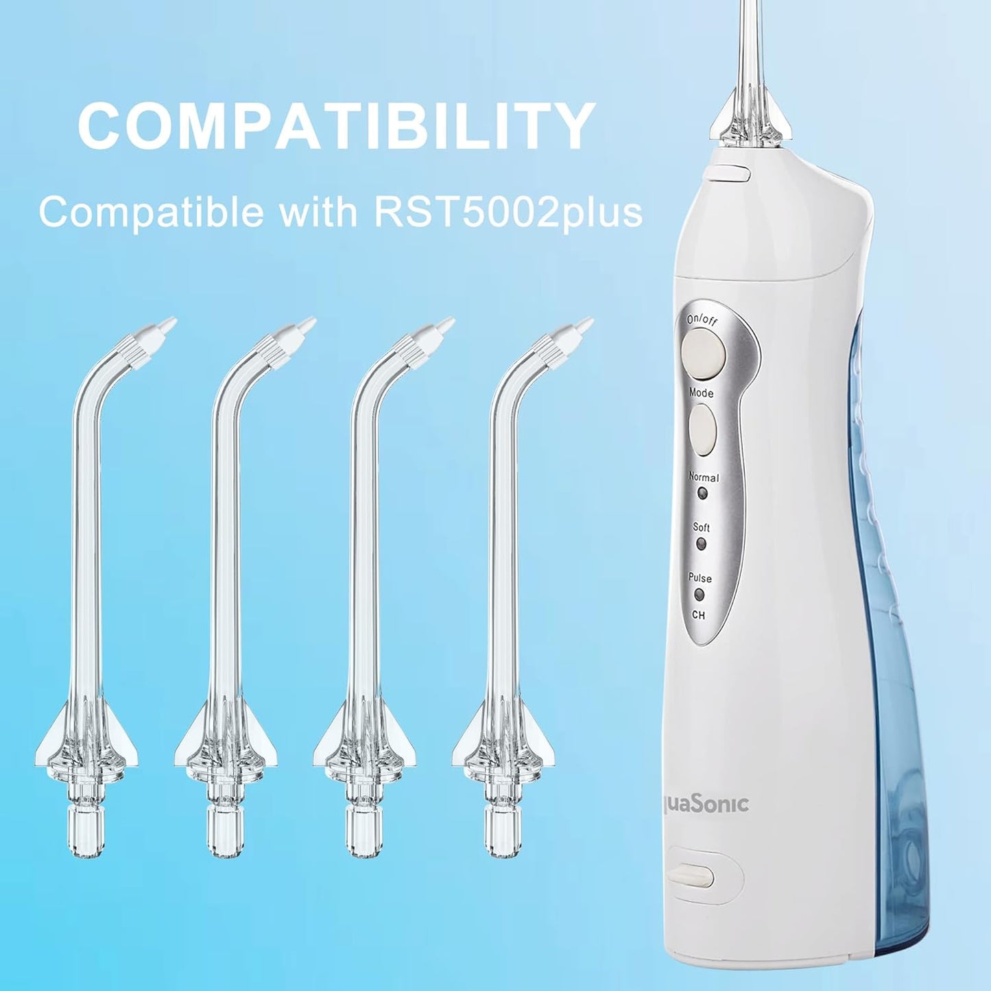 Replacement Head Compatible with AquaSonic Aqua Flosser,Periodontal/Pocket Tips Oral Irrigator Jet Tips