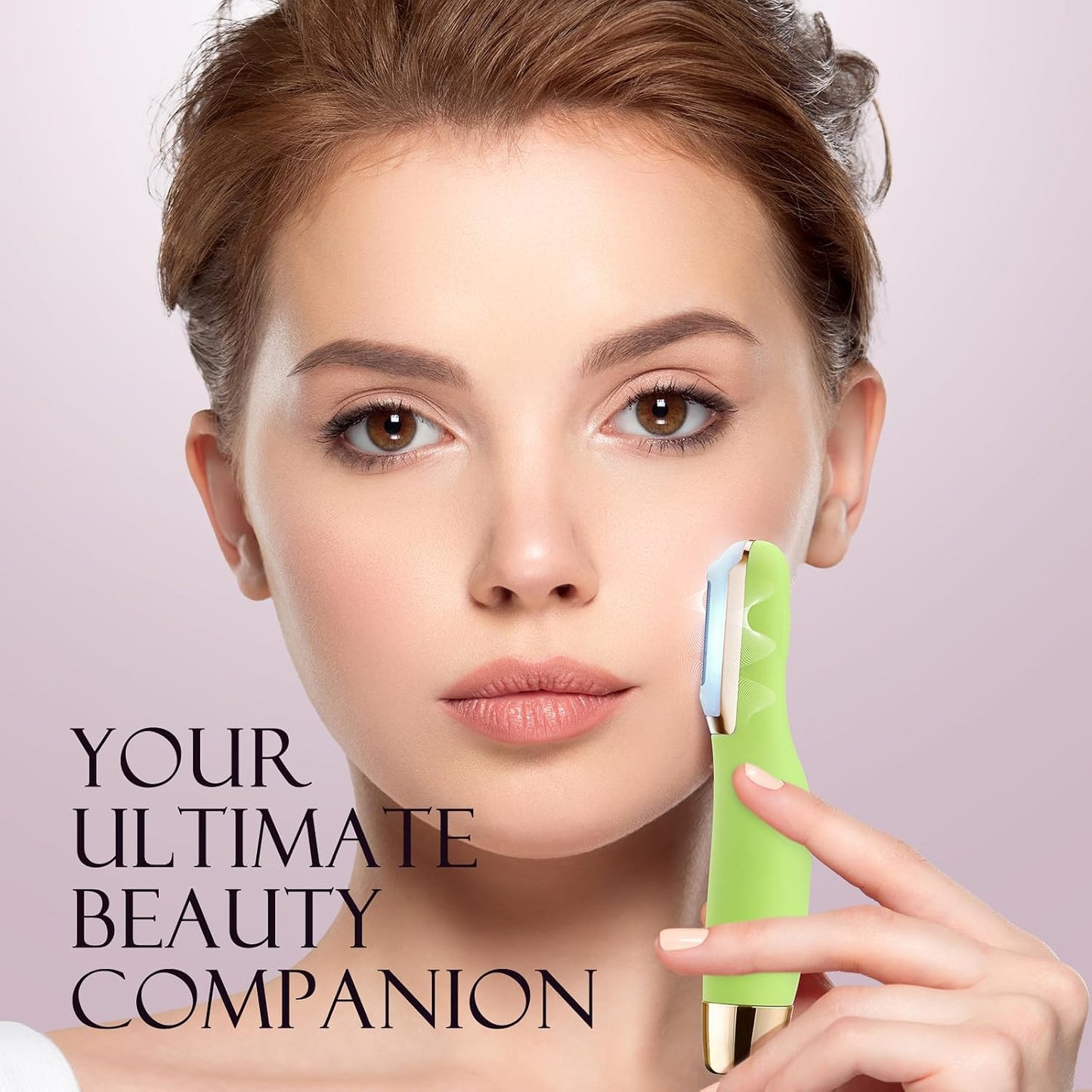 Sonic Dermaplane Razor for Women Face, Dermaplaning Tool for Face, Facial Hair Removal for Women, Sonic Edge Technology, Peach Fuzz with 16 Replaceable Blades(Green)