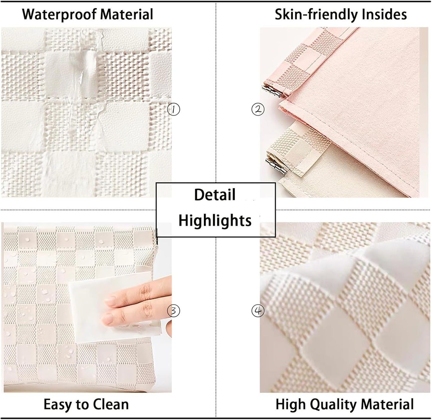 2 PCS Small Makeup Bag for Purse Waterproof Mini Cosmetic Bag for Coin Lipstick Jewelry Portable Mini Makeup Bag Set for Women Small Cosmetic Pouch Makeup Organizer Pink