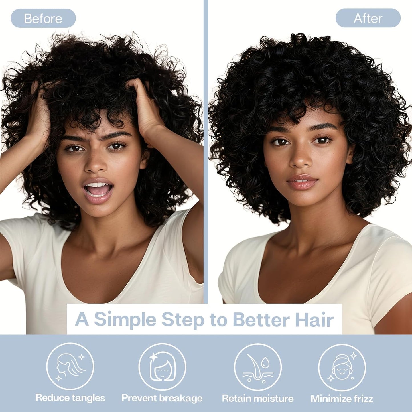 MR&HM Satin Pillowcase for Hair and Skin, Silk Satin Pillowcase 2 Pack, King Size Pillow Cases Set of 2, Silky Pillow Cover with Envelope Closure (20x36, Light Blue)