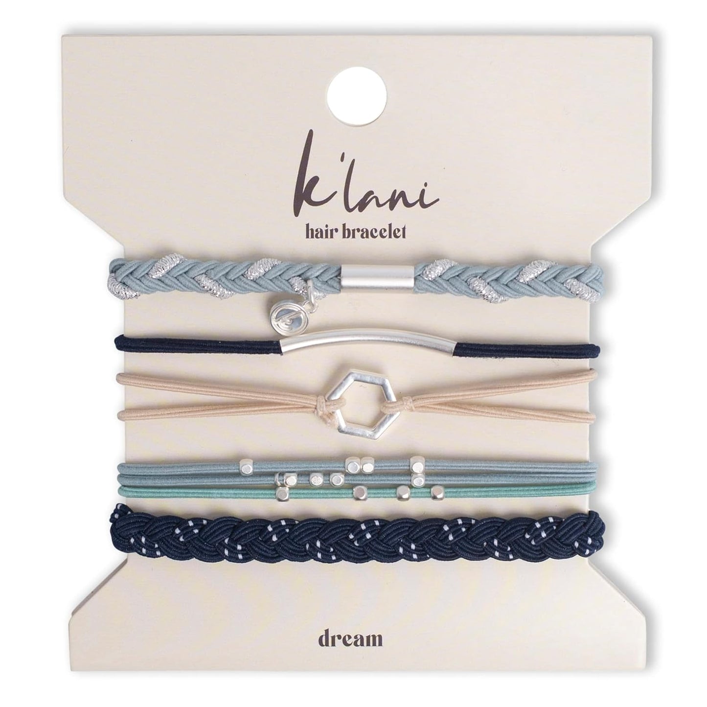 K’lani - Boho Friendship Hair Tie Bracelets for Women | 2-in-1 Bracelets | Inspires Relaxation & Big Dreams | Ideal Gifts for Women | Set of 5, Medium