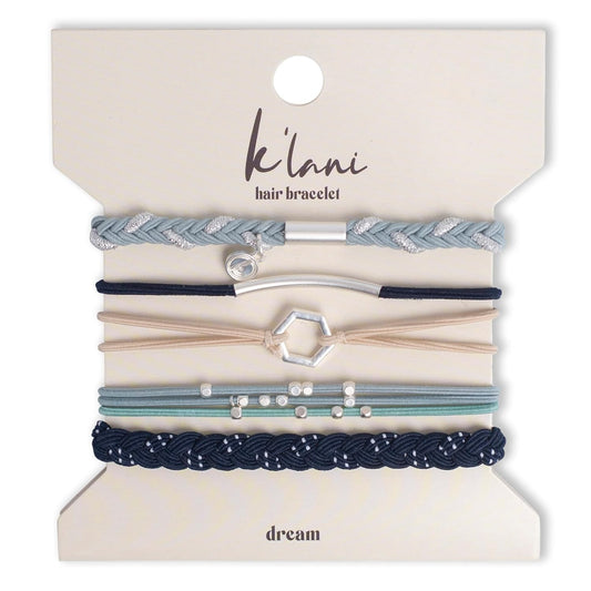 K’lani - Boho Friendship Hair Tie Bracelets for Women | 2-in-1 Bracelets | Inspires Relaxation & Big Dreams | Ideal Gifts for Women | Set of 5, Medium