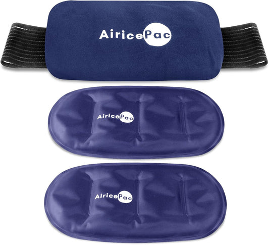 Reusable Hot and Cold Ice Packs, 3-Piece Set, Adjustable Gel Wraps for Back, Knees, Shoulders, Arms and Legs