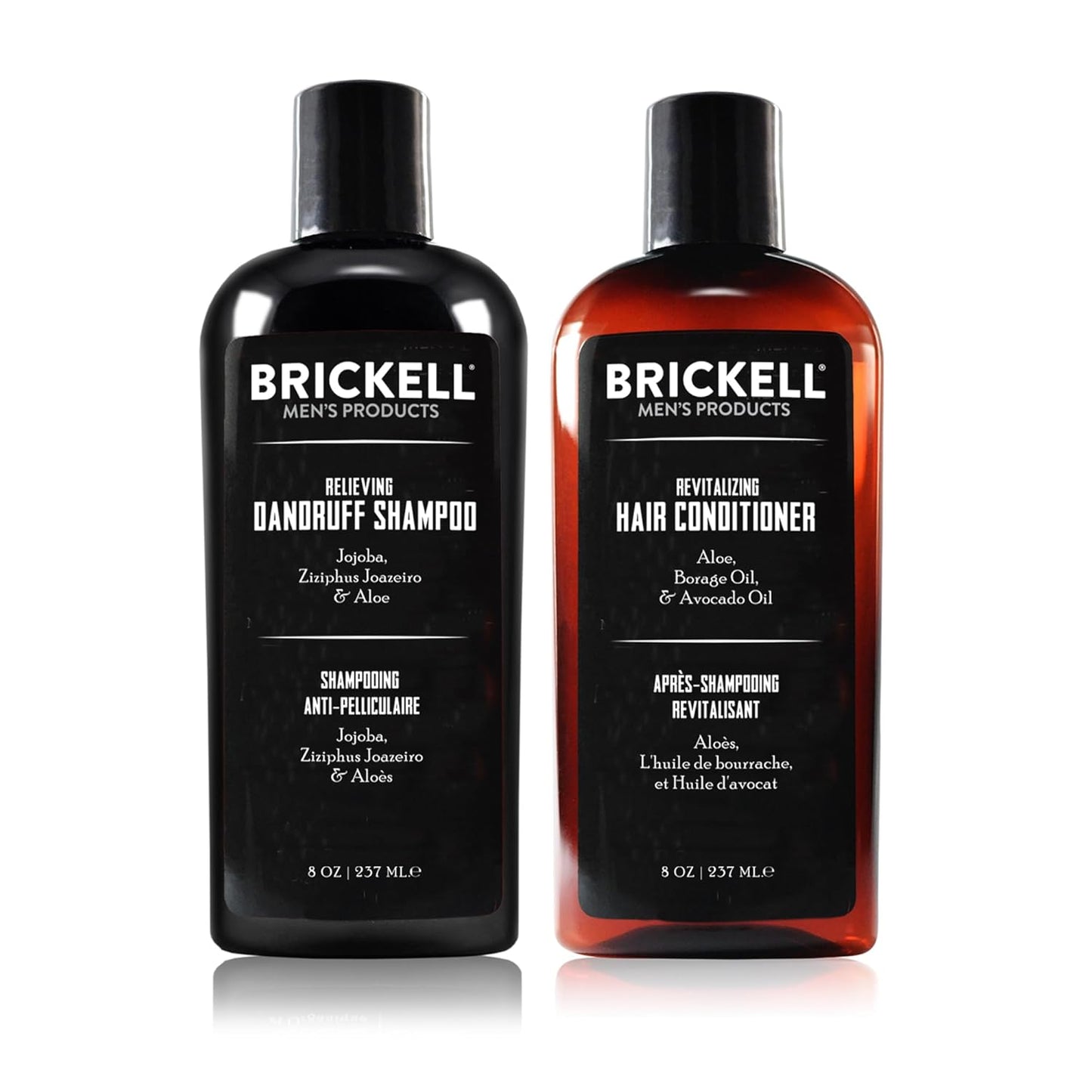 Brickell Men’s Daily Relieving Hair Care Routine, Dandruff Shampoo and Conditioner Set For Men, All Natural and Organic, Scented