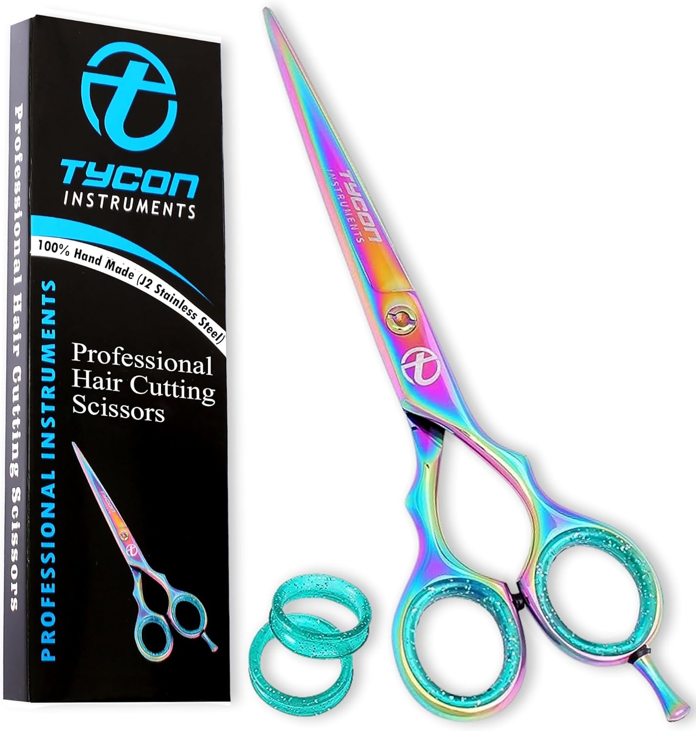 Tycon Hair Cutting Scissors Professional 6.5" – Japanese Stainless Steel, 2.7" Razor Edge Blade Barber Scissors – Ergonomic design - Precision Hair Scissors for Smooth Cutting - Salon & Personal Use