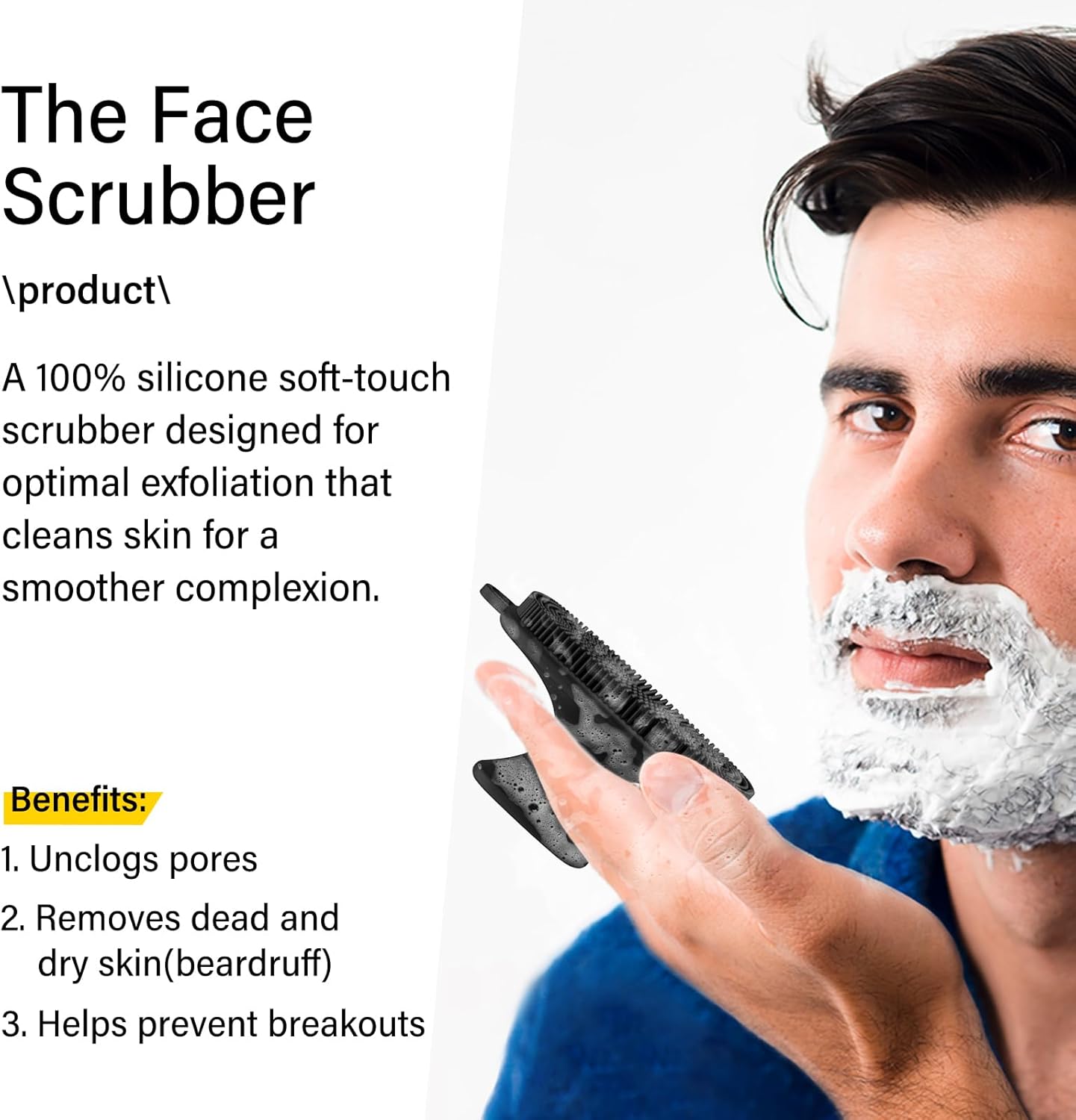 2 Pack Face Scrubber,Silicone Facial Cleansing Brush for Men & Women,Reusable Gentle Facial Waterproof Cleansing Skin Brush Exfoliating Scrubber for Sensitive Skin (Black/Pink)