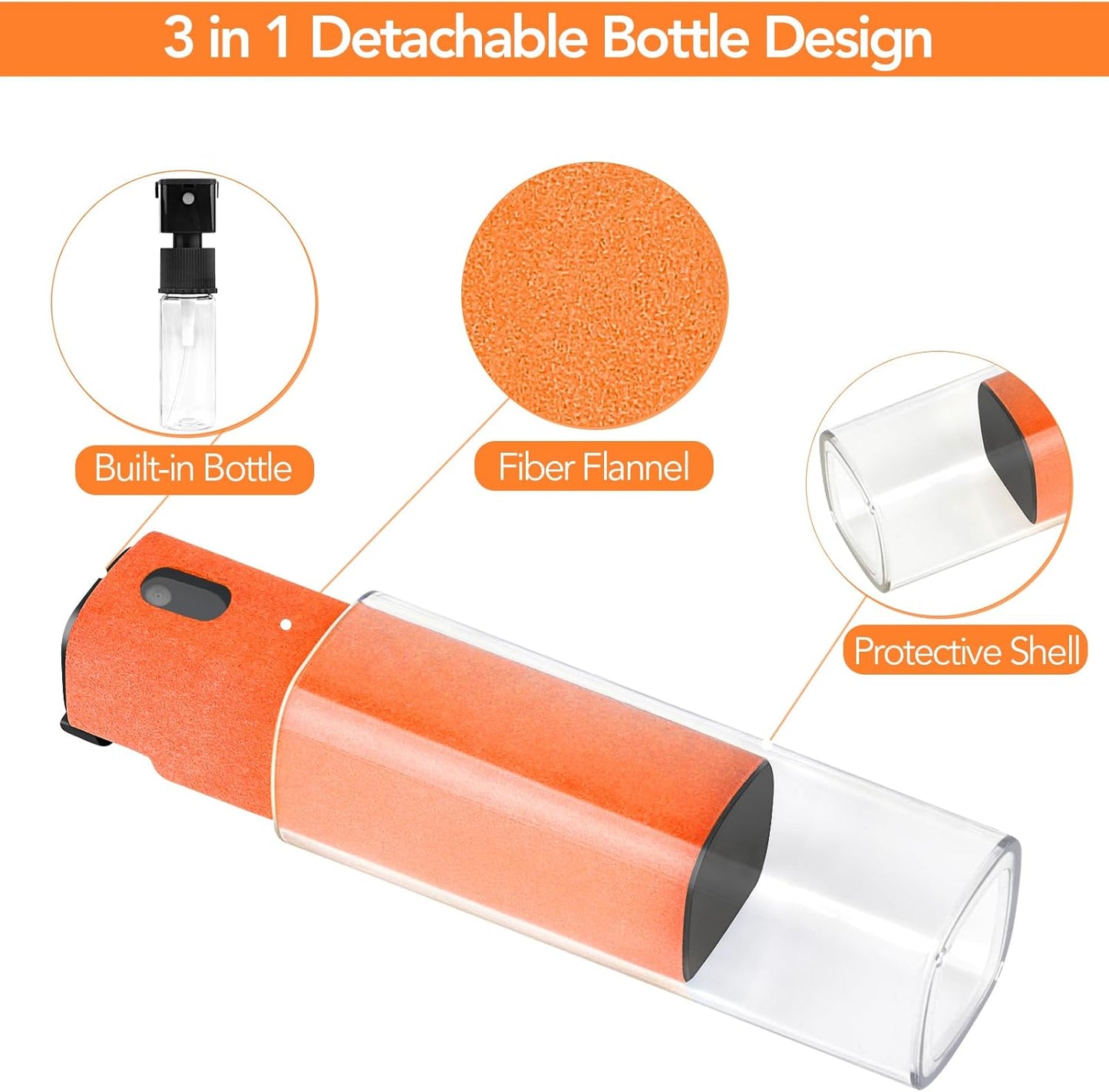 2 Pcs Fingerprint Proof Screen Cleaner Safe for All Phones Glasses Tablet Laptop TV Watch Screens (Rouge Hermes)