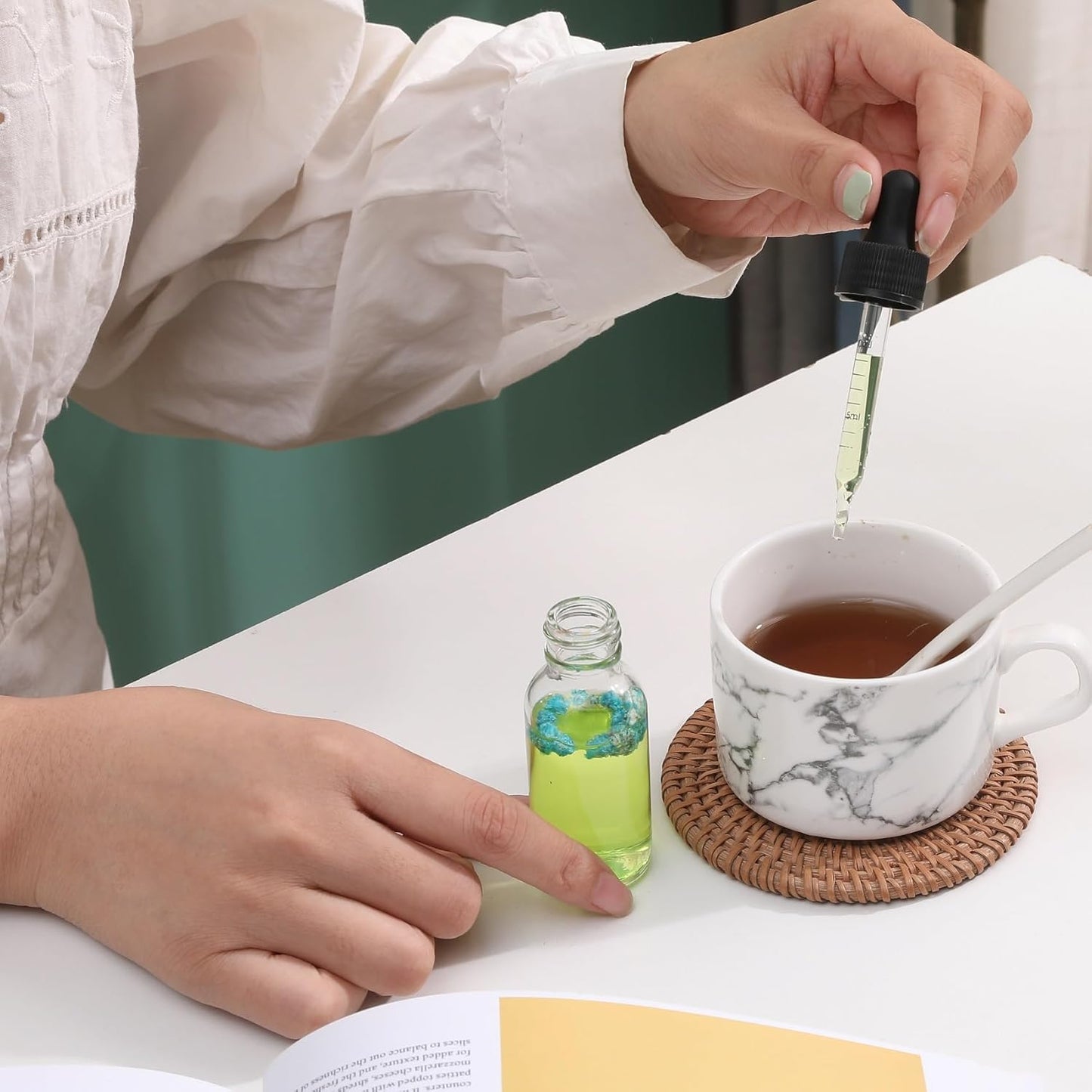 48 Pack,1oz Glass Dropper Bottle, Clear Tincture Bottles with Dropper, Pretty Finish for All Kinds of Liquids,Oil Bottles for Hair- Stronger Suction ideal for Leakproof Travel