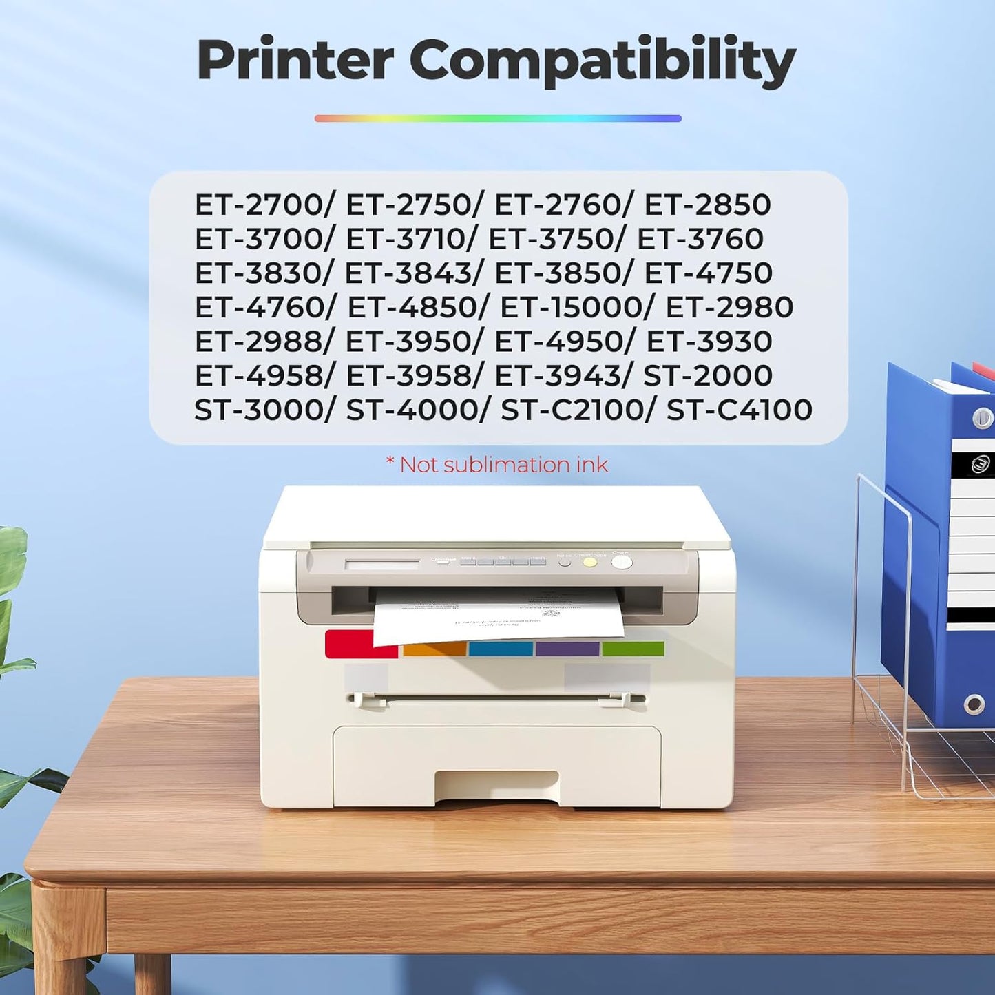 502 Ink Refill Bottles ET-2850 ET-3760 ET-3850 Replacement for 502 Ink Bottles (5 Pack) for ET 2850 ET 3850 ET-4850 ET-2760 ET3760 2850 ET-4760 ET-3830 ET-3843 ET-2750 ET-3750 ET4750 ET-15000 Printer