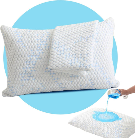 Pillow Protectors (2 Pack) Queen, Waterproof Pillowcase with Zipper, Breathable, Soft Pillow Cover for Better Sleep, Machine Washable