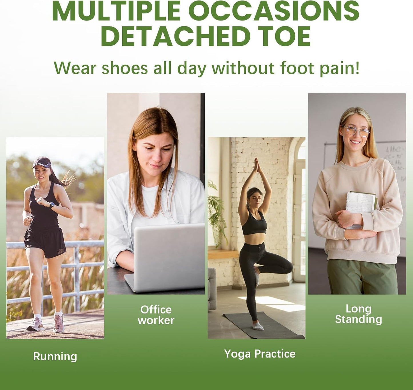 Bukihome Silicone Toe Protectors – 14 Pack Silicone Toe Sleeve for Hammer Toes, Corns, Calluses, Blisters – Soft Gel Protector Toe Cushions for Pain Relief (Beige, Large)