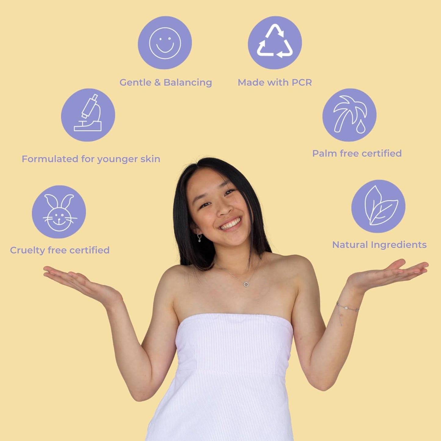 Evre Oh So Extra Pineapple & Coconut Teen Acne Face Wash, 3.4 Fl Oz, Gentle Cream Face Cleanser, Blemish Control Soap