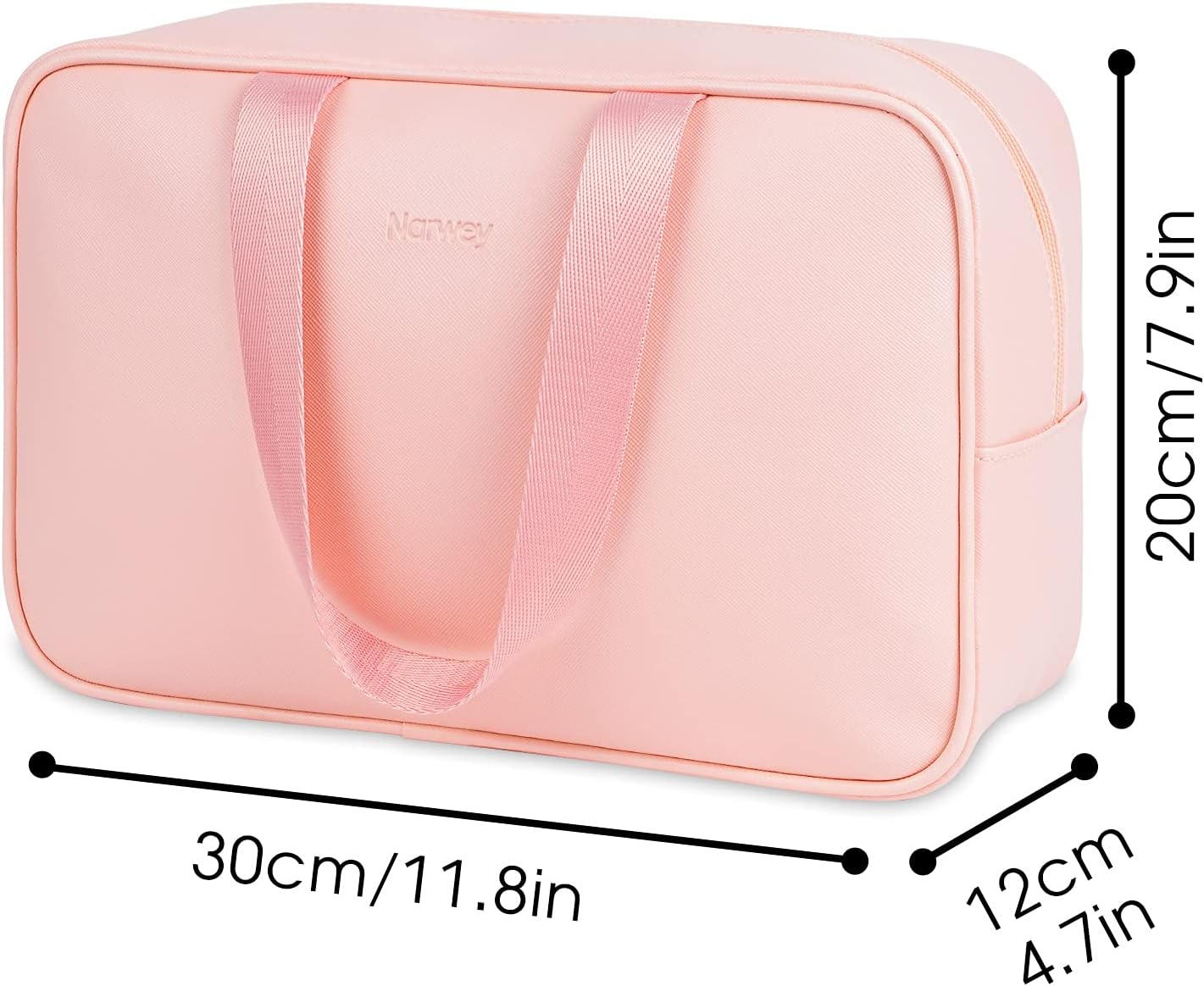 Full Size Toiletry Bag Women Large Cosmetic Bag Travel Makeup Bag Organizer Medicine Bag for Toiletries Essentials Accessories (Large, Pink)