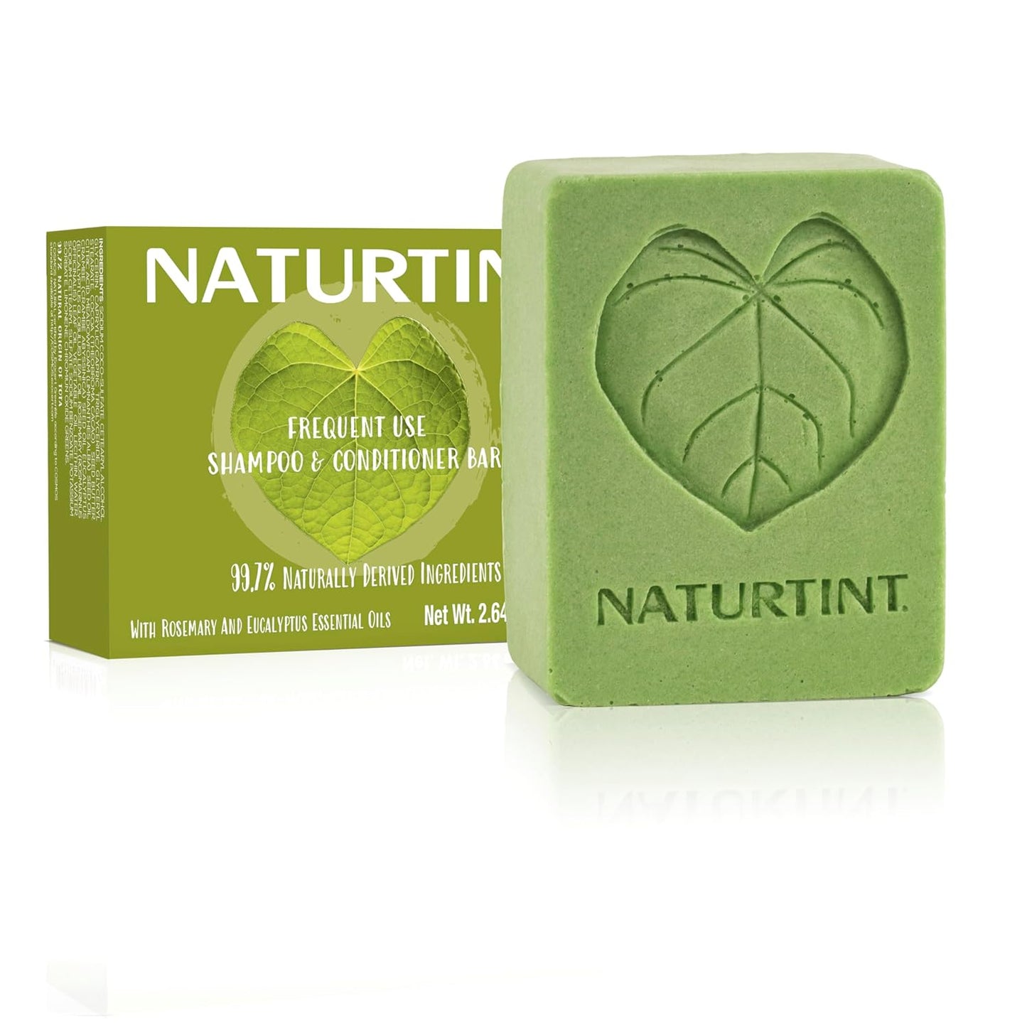 Naturtint Shampoo & Conditioner Bar (Rosemary Eucalyptus) - Naturally Derived Ingredients, Cruelty Free, All Hair Types, Travel Approved