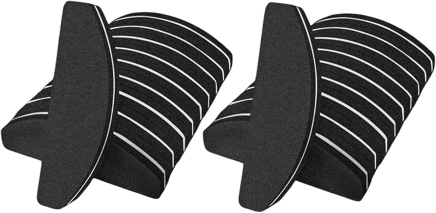 20 PCs Nail Buffers, Double Sided Nail Files Buffer Blocks 100/180 Grit Portable Washable Sanding Buffing File Arc Shape (Black)