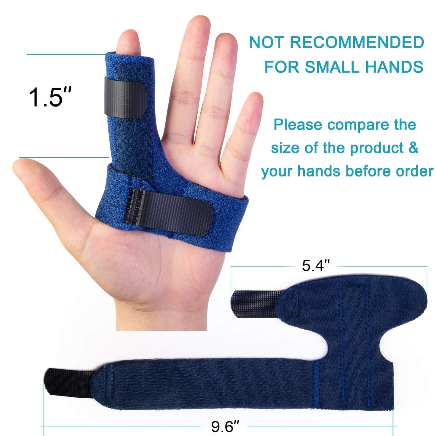 Trigger Finger Splints, Finger Brace with 2 Gel Sleeves for Injured Mallet Finger, Straightening Supports for Sprains Pain Relief, Sports Broken Injury, Dislocated Immobilizer, Knuckle Tendon
