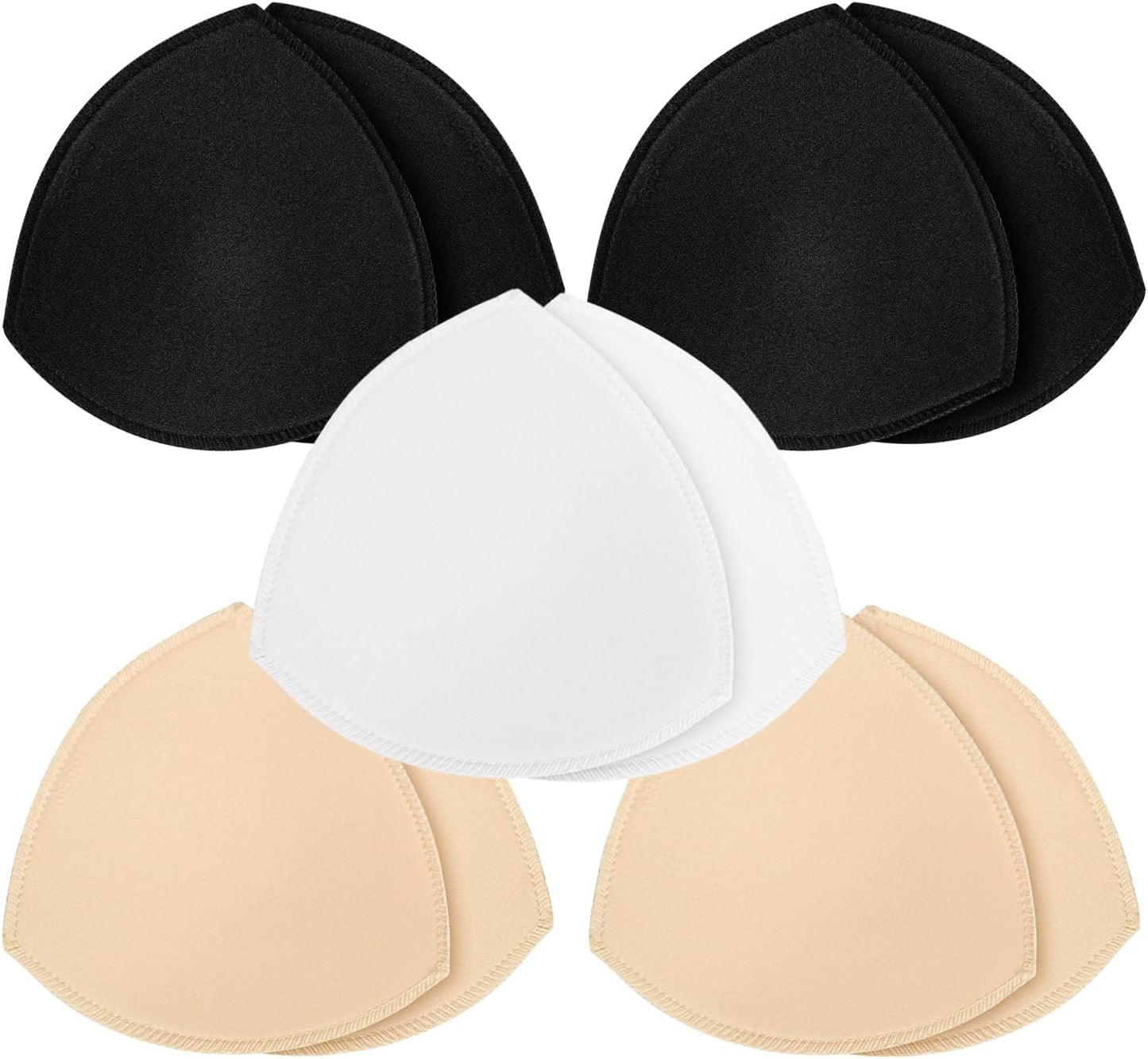 Bra Pad Insert,Removable Sport Bra Cup Triangle Breathable & Reusable Bra Pad for Yoga Bra,Swimsuits,Bikini