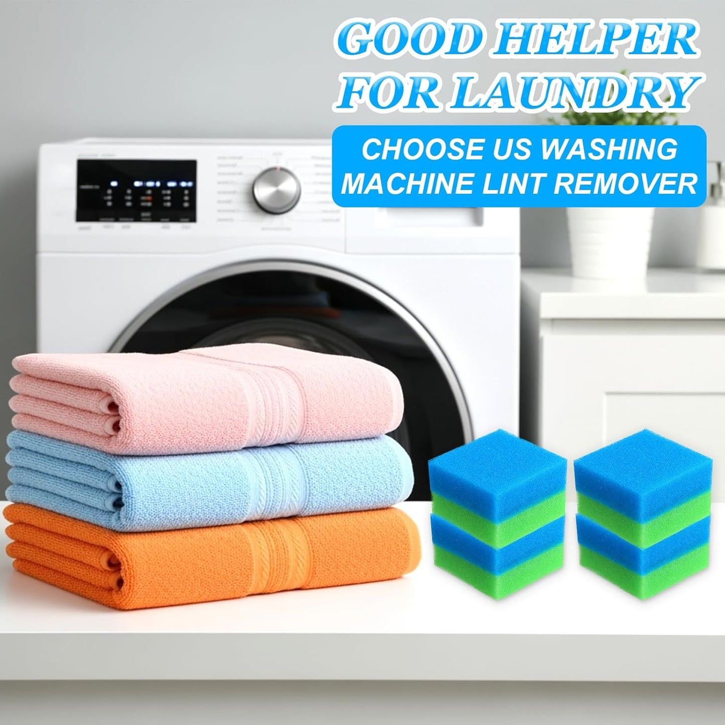 18Pcs Washing Machine Pet Hair Catcher, Pet Hair Remover for Laundry, Anti Winding Lint Catcher for Washing Machine, Reusable Laundry Pets Hair Remover for Pets Fur, Hair, Lint and Dander