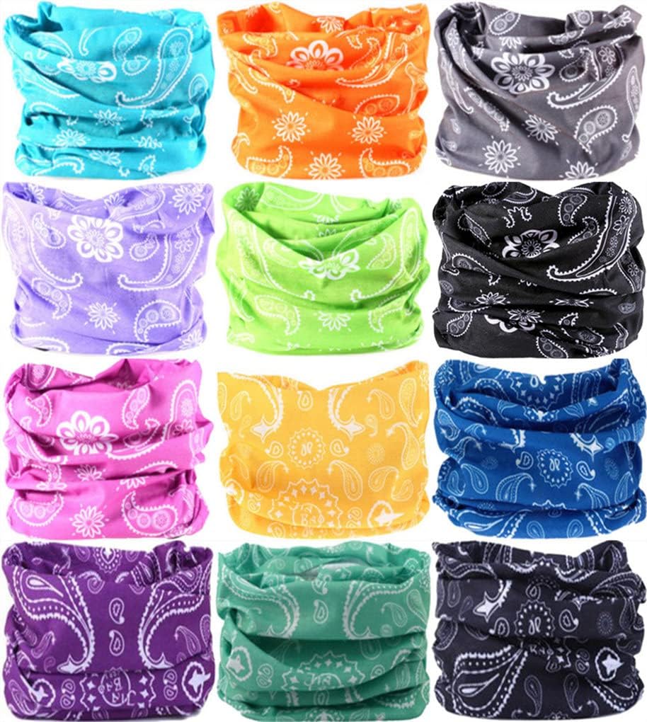 Headband Neck Gaiter Head Wrap Headwear Face Mask Magic Scarf Bandana for Men and Women