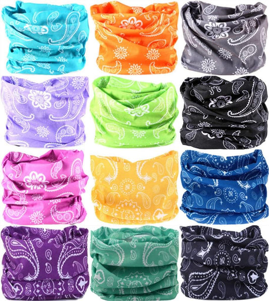 Headband Neck Gaiter Head Wrap Headwear Face Mask Magic Scarf Bandana for Men and Women