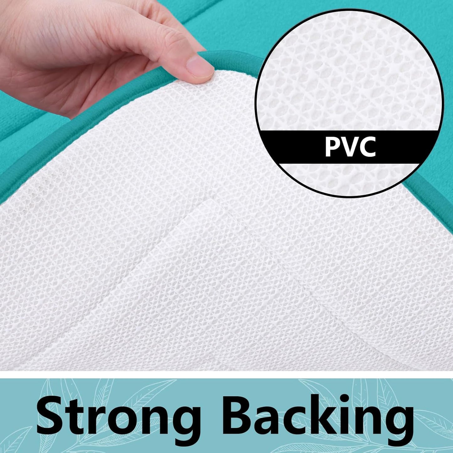 Arotive Memory Foam Bathroom Rug Mat 36x24, Ultra Soft and Absorbent Bath Mat, Machine Wash Dry, Comfortable Bath Rug Carpet for Bathroom Floor, Tub and Shower, Teal