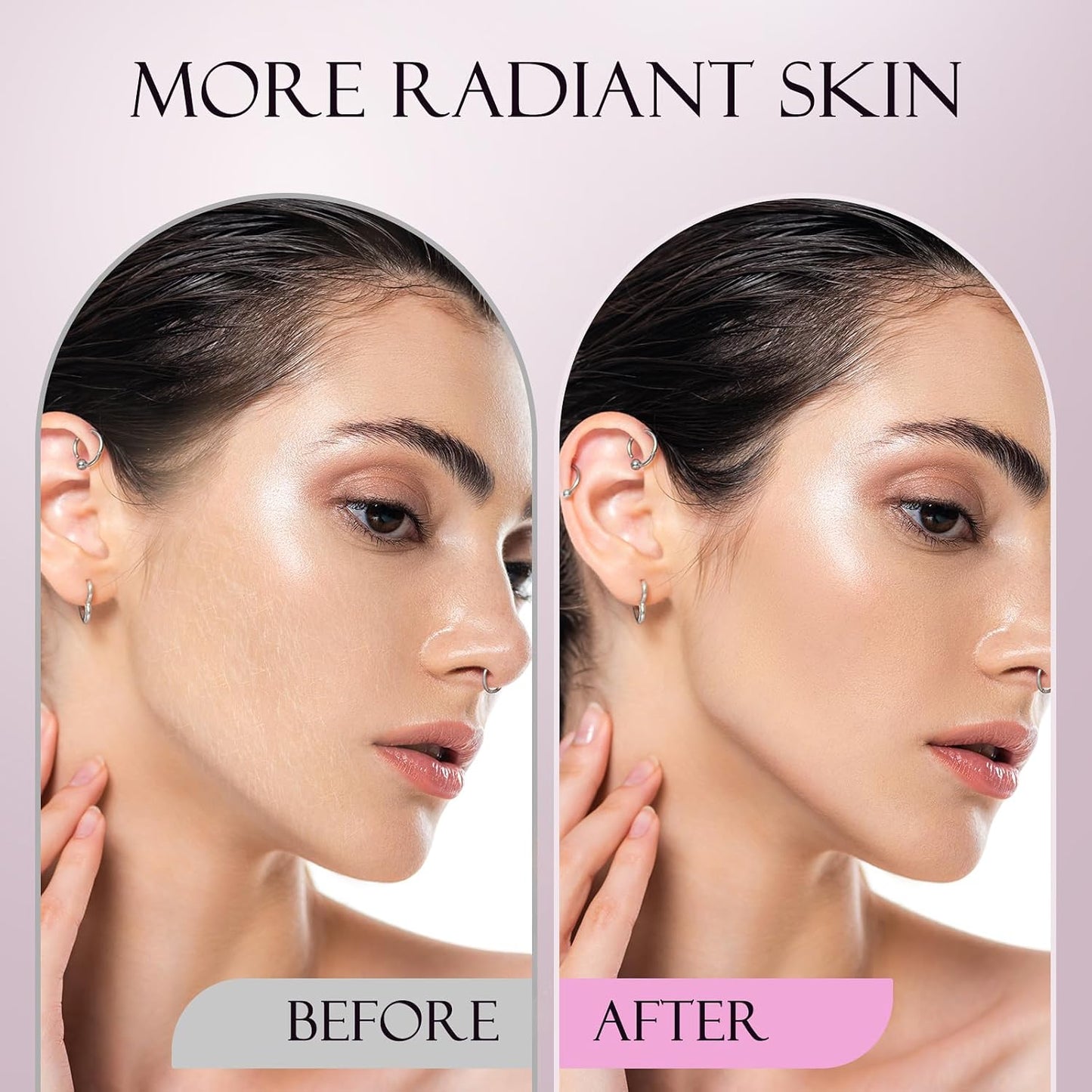 Sonic Dermaplane Razor for Women Face, Dermaplaning Tool for Face, Facial Hair Removal for Women, Sonic Edge Technology, Peach Fuzz with 16 Replaceable Blades(Pink)