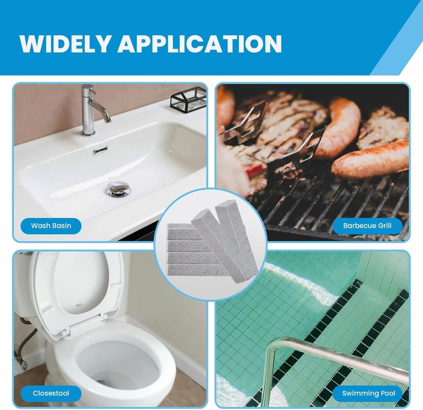 10pcs Pumice Stone Toilet Bowl Cleaner for Cleaning Pumice Bulk Cleaning Stones for Toilet Bowl Stove Pool Tile Bath Household Kitchen Grill Oven Stain Removal