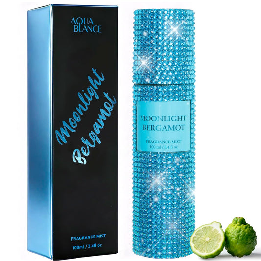 Body Spray for Women, Moonlight Bergamot, Diamond-embellished Fragrance Mist, 3.4 fl oz