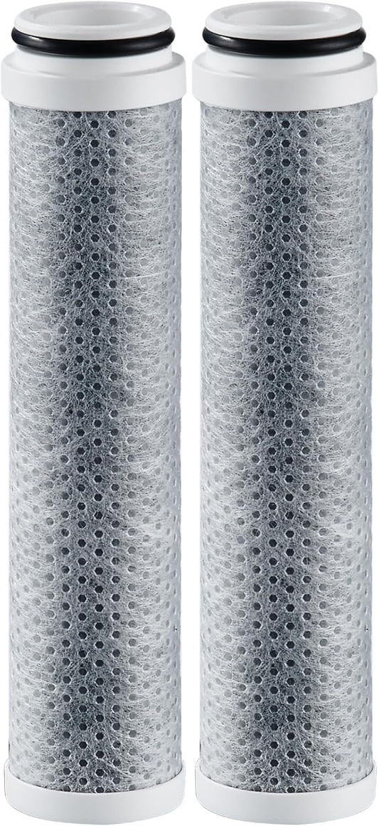 Cobbe 2 Pack Replacement Filters for Handheld Shower Head - 99% Chlorine Filtration - 2.0 Carbon Shower Filter - Reduces Dry Itchy Skin