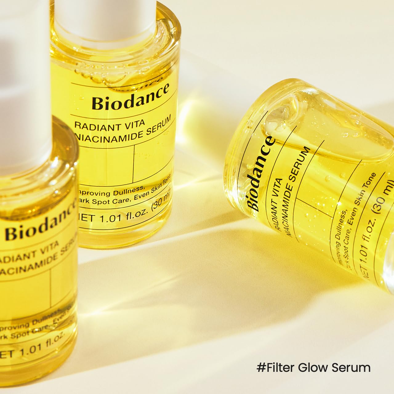 BIODANCE Radiant Vita Niacinamide Serum, Brightening, Dark Spot Care, Hydrating for Sensitive Skin, Filter Glow Serum for All Skin Types, Korean Skincare, Stocking Stuffers | 1.01 floz x 1 ea