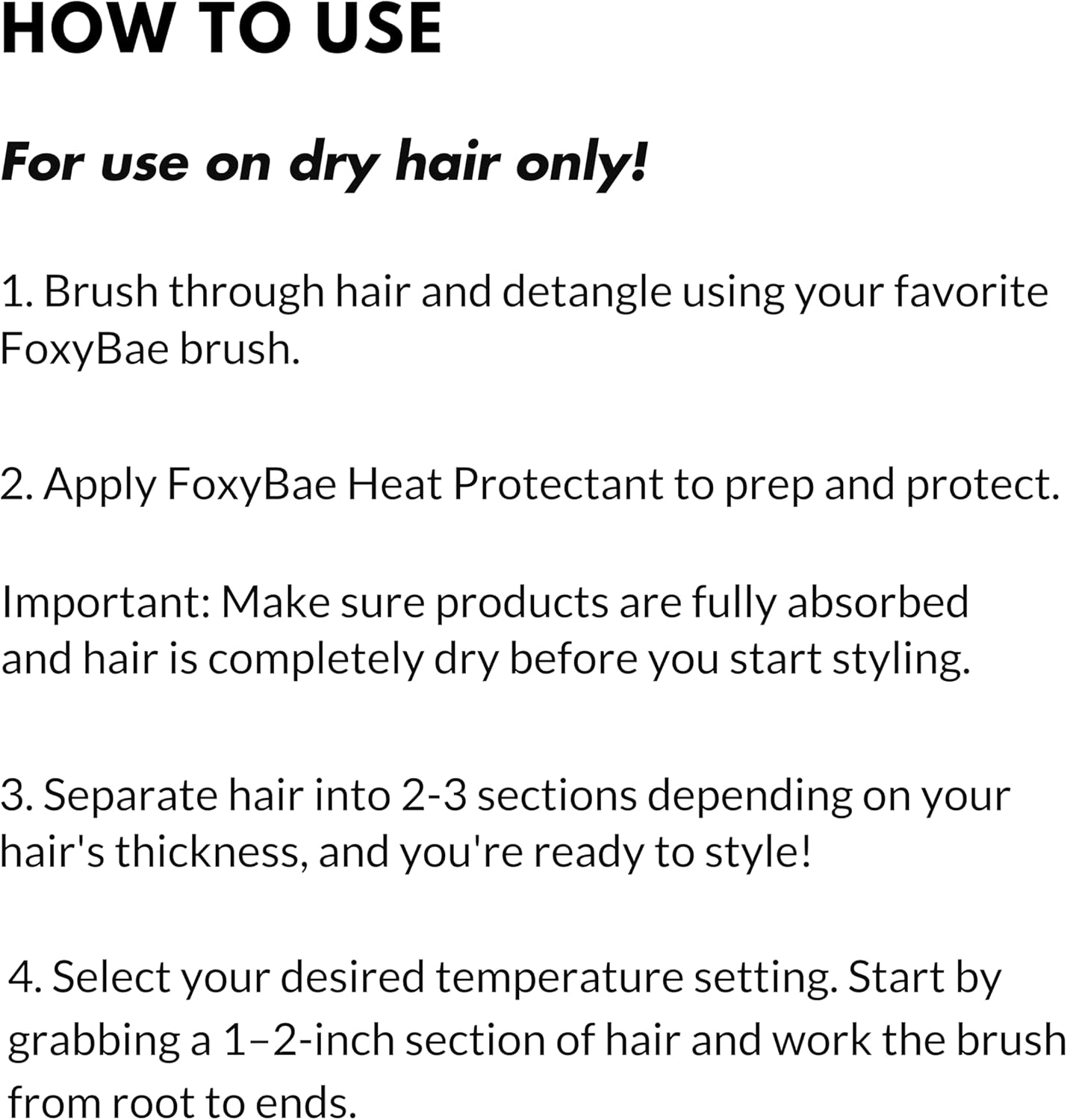 FoxyBae Curling Round Brush 1.25" - Heated Ceramic Tourmaline Multi-Styler Thermal Hair Straightener & Curler - for Frizz Free and Voluminous Hair (Black Rose-Gold)