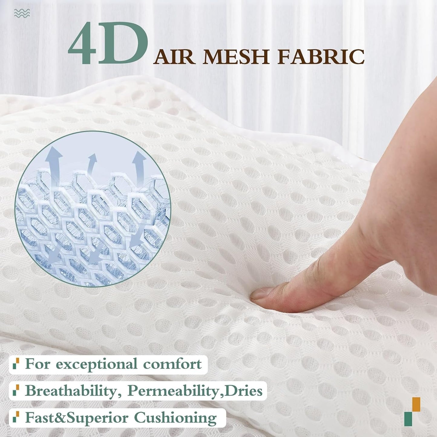 Bath Pillow RUVINCE Ergonomic Luxury Bathtub Pillow with Head,Neck, Shoulder and Back Support, 4D Bath Pillows for tub with 6 Powerful Suction Cups, Fits All Bathtub