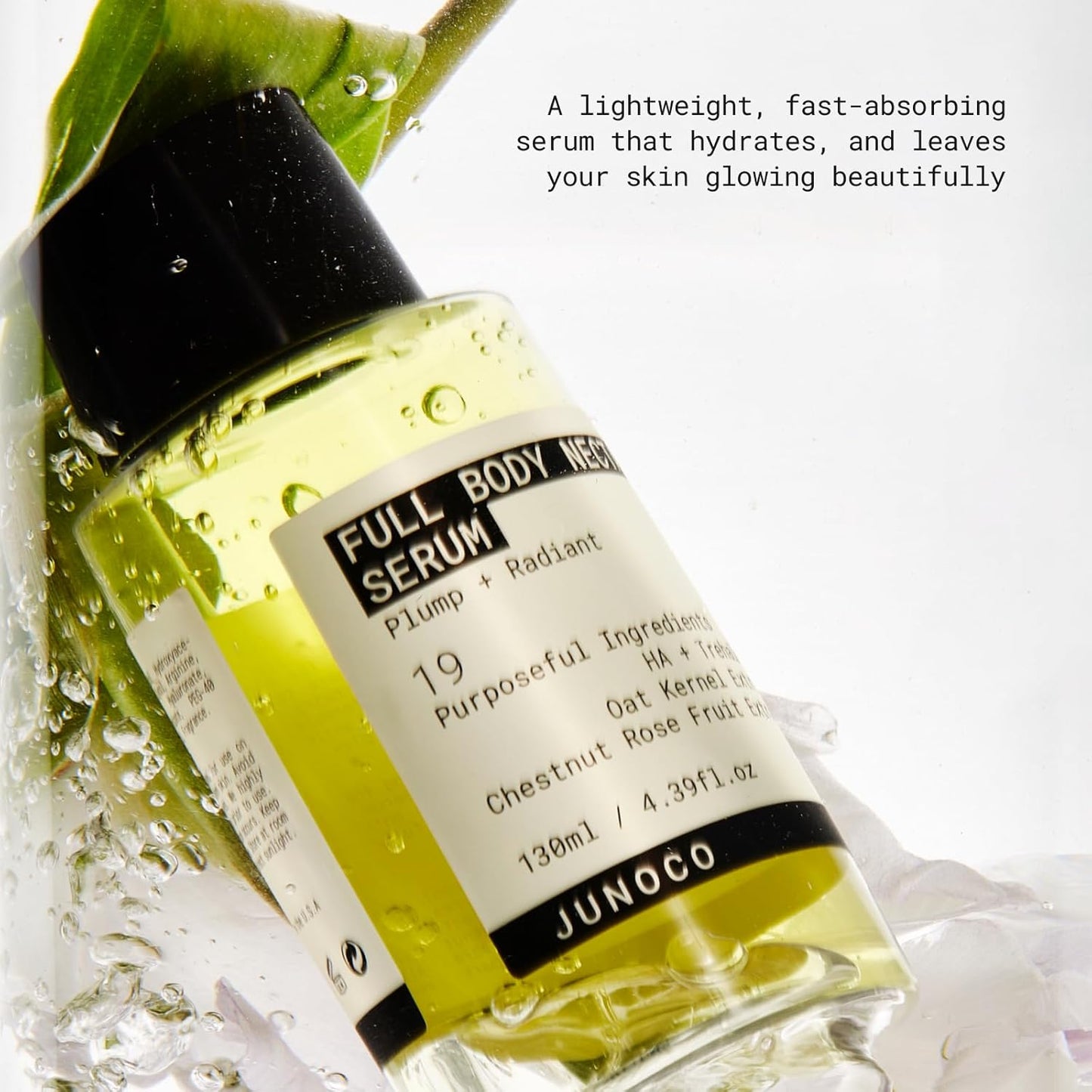 JUNO & Co. Full Body Nectar Serum, Nourishing and Moisturizing Lotion with Natural Extract, 130 ml/4.39 Fl Oz