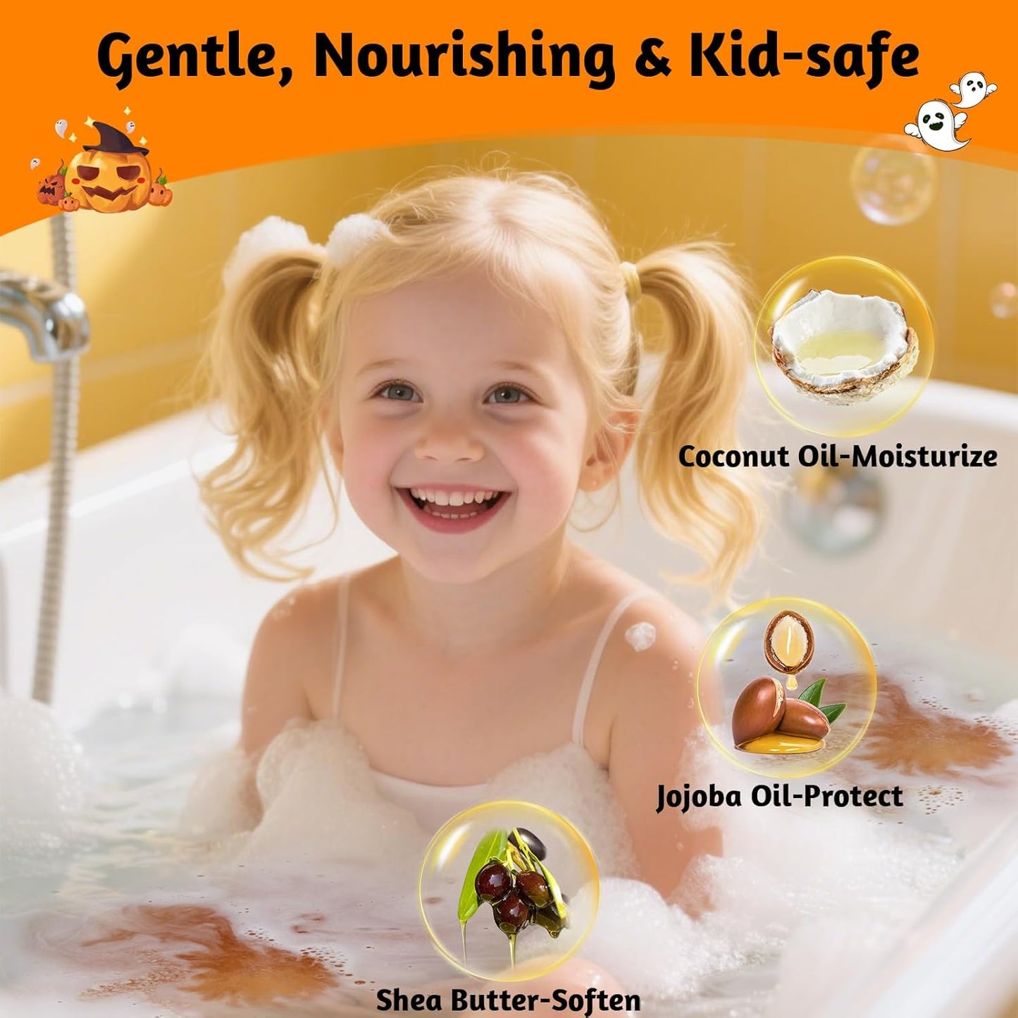 Bath Bombs for Kids, Halloween Organic Natural Bath Bomb with Toys Inside, Boys Girls Bath Bomb with Surprise Inside, Bubble Bath Fizz for Kids, 6 Pack