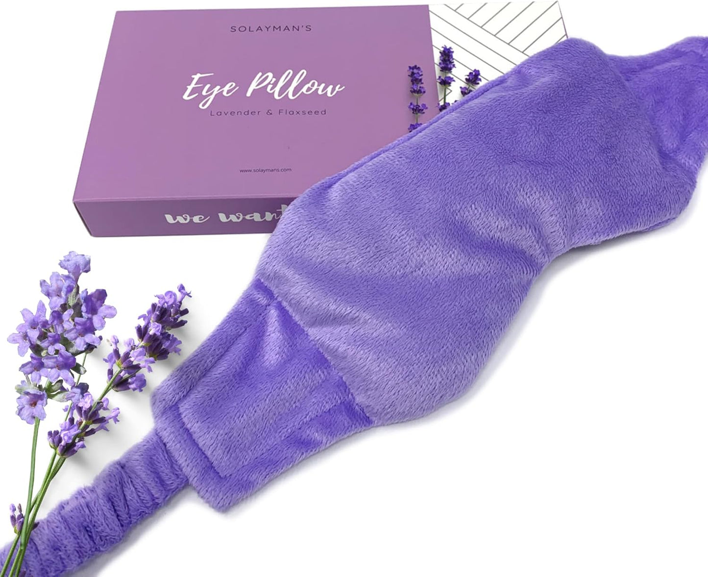 Weighted Lavender Eye Mask for Sleeping, Relaxation, Meditation & Self-Care – Aromatherapy Lavender Eye Pillow – Calming Spa Gift for Women, Men, Mom, Dad