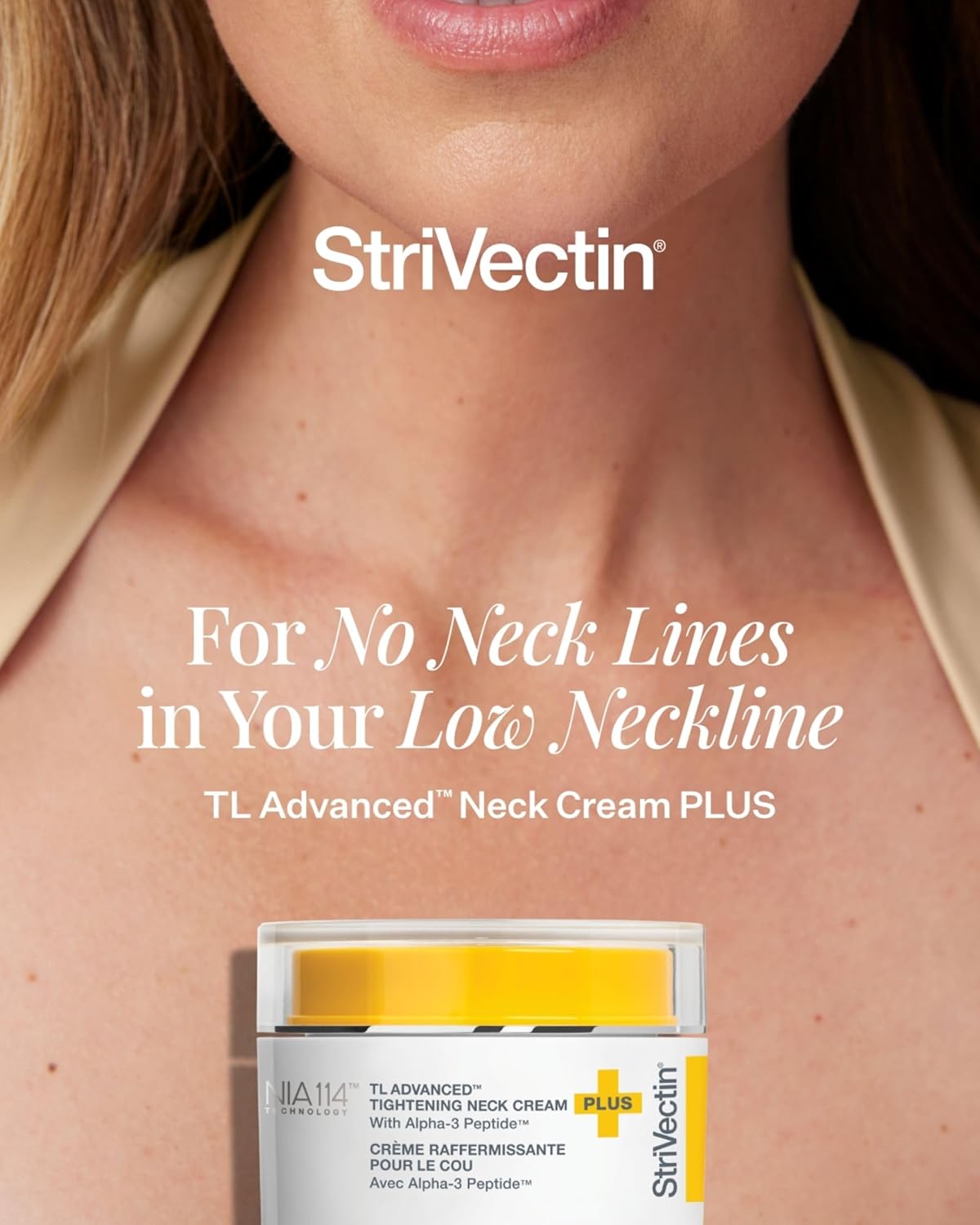 StriVectin TL Advanced Tightening Neck Cream PLUS - 1.0 oz - Tighten and Lift Neck Cream, Visibly Reduces Sagging and Crepey Skin, Improves Décolleté Lines and Wrinkles for Smooth, Youthful Skin