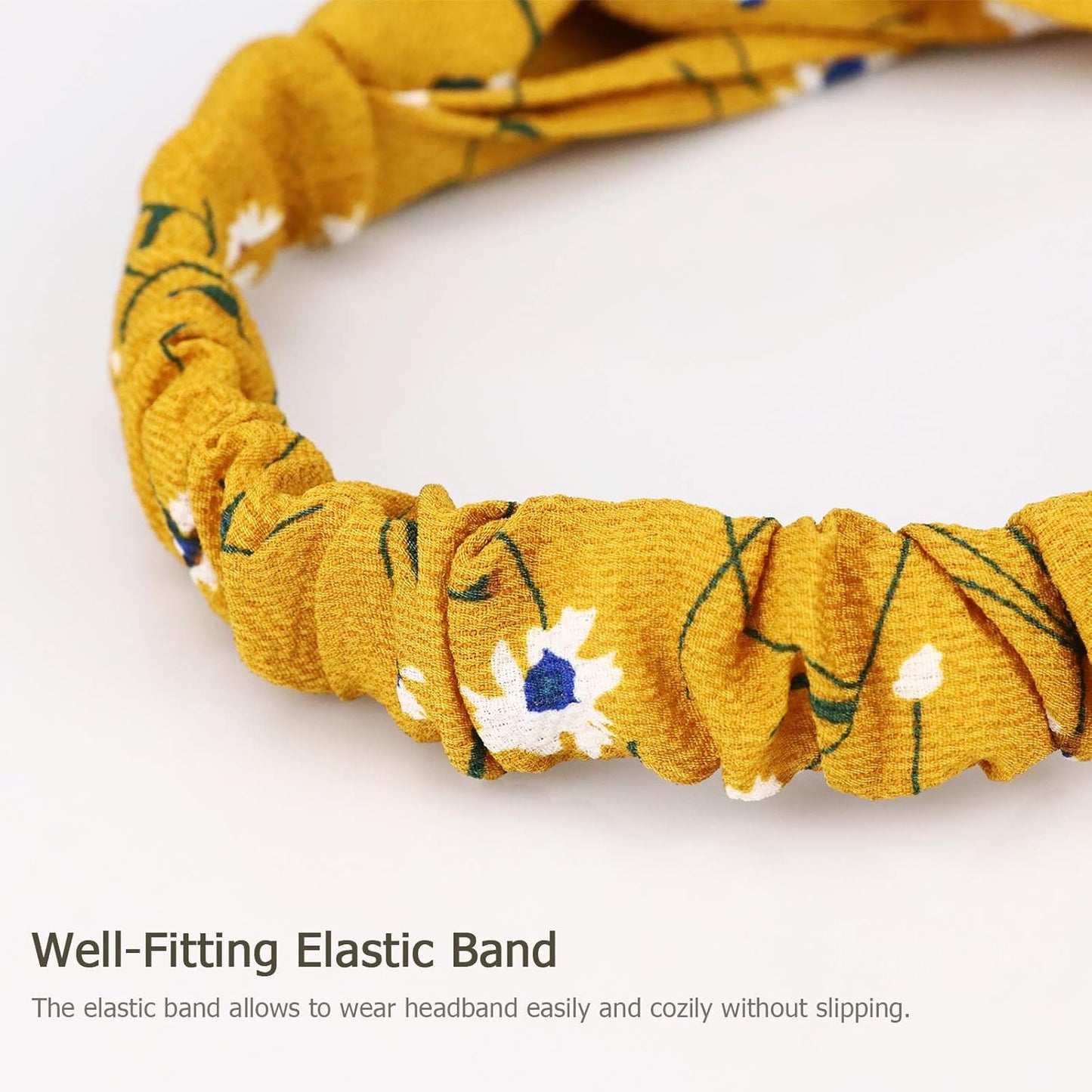 DRESHOW 16 Pack Turban Headbands for Women Elastic Back Twisted Hair Bands Face Vintage Cross Head Wrap Hair Accessories