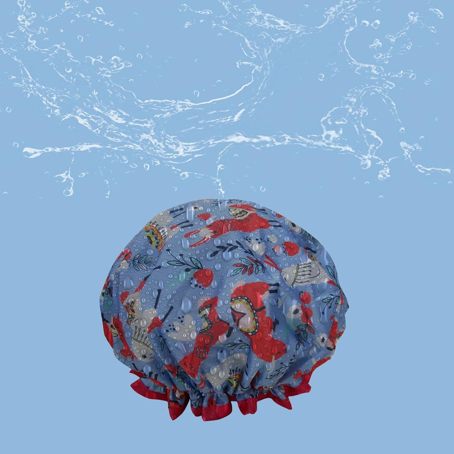 1 Pcs Waterproof Shower Cap for Women,Hair Treatment Bath Cap for Girls Spa Home Use,Travel and Hair Salon …