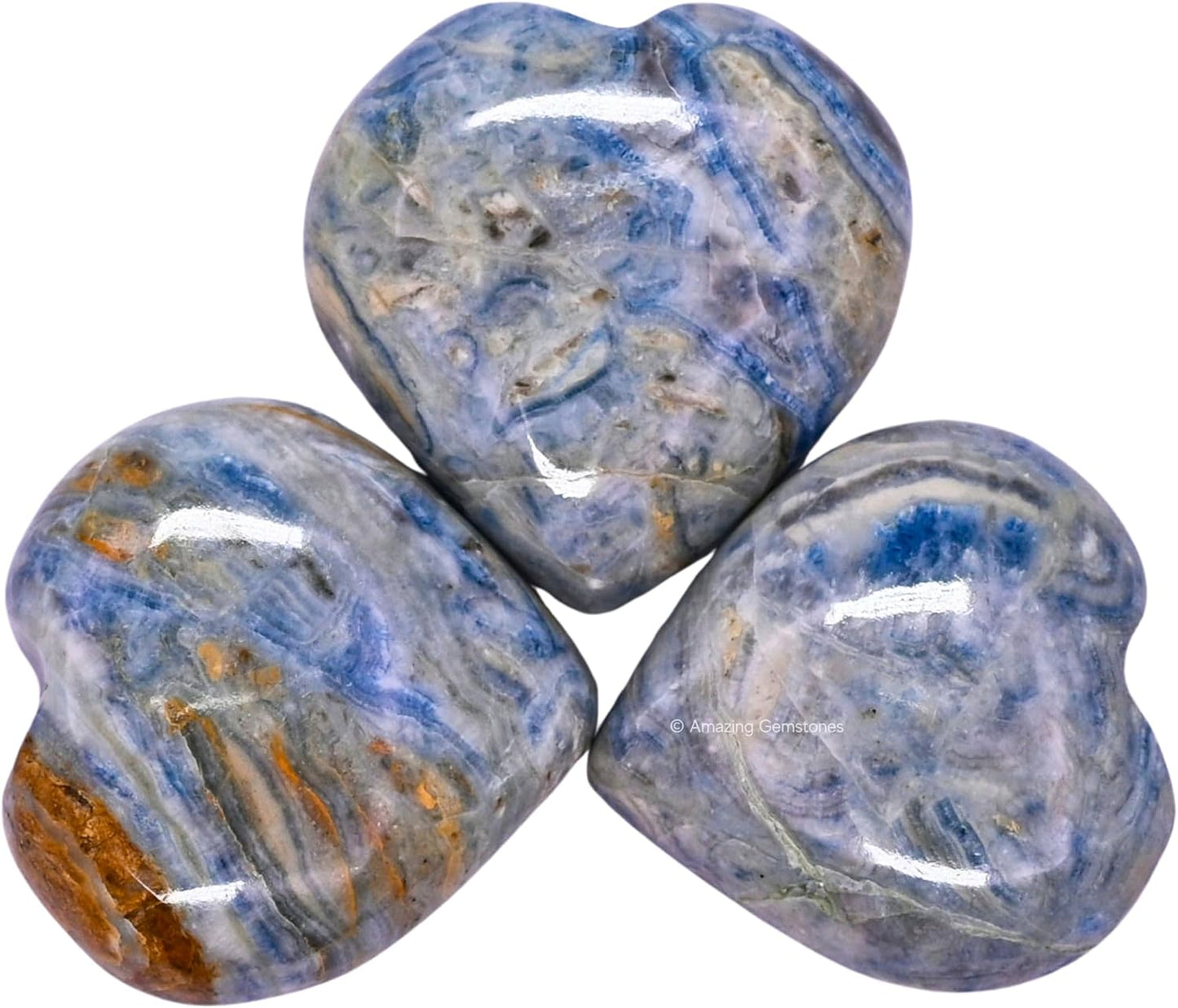 Amazing Gemstone Scheelite Crystal Heart Palm Stone - Pocket Massage Worry Stone for Natural Body Chakra Balancing, Reiki Healing and Crystal Grid