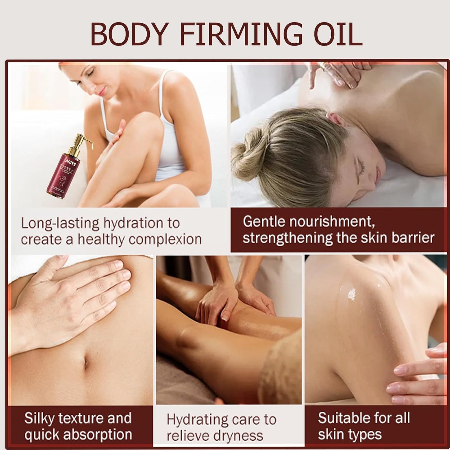 Body Firming Oil Luxury Glow Remedy body oil for women,Body Oil After Shower Tightening&Hydrating Treatment for Arms,Legs,Stomach&Body,Natural Firming Oil for Dry Skin,Moisturizing Body-(4.06 Fl. Oz)