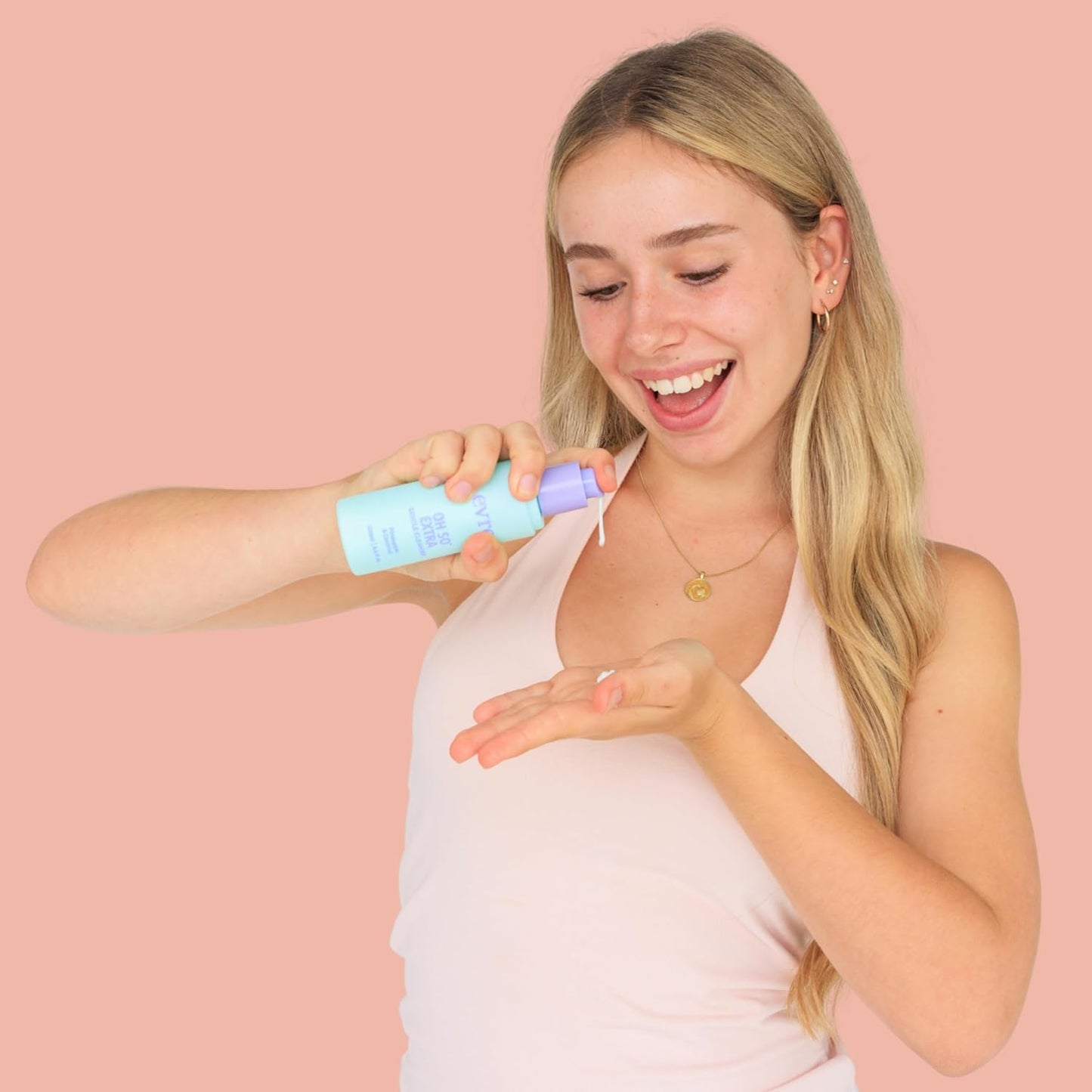 Evre Oh So Extra Pineapple & Coconut Teen Acne Face Wash, 3.4 Fl Oz, Gentle Cream Face Cleanser, Blemish Control Soap