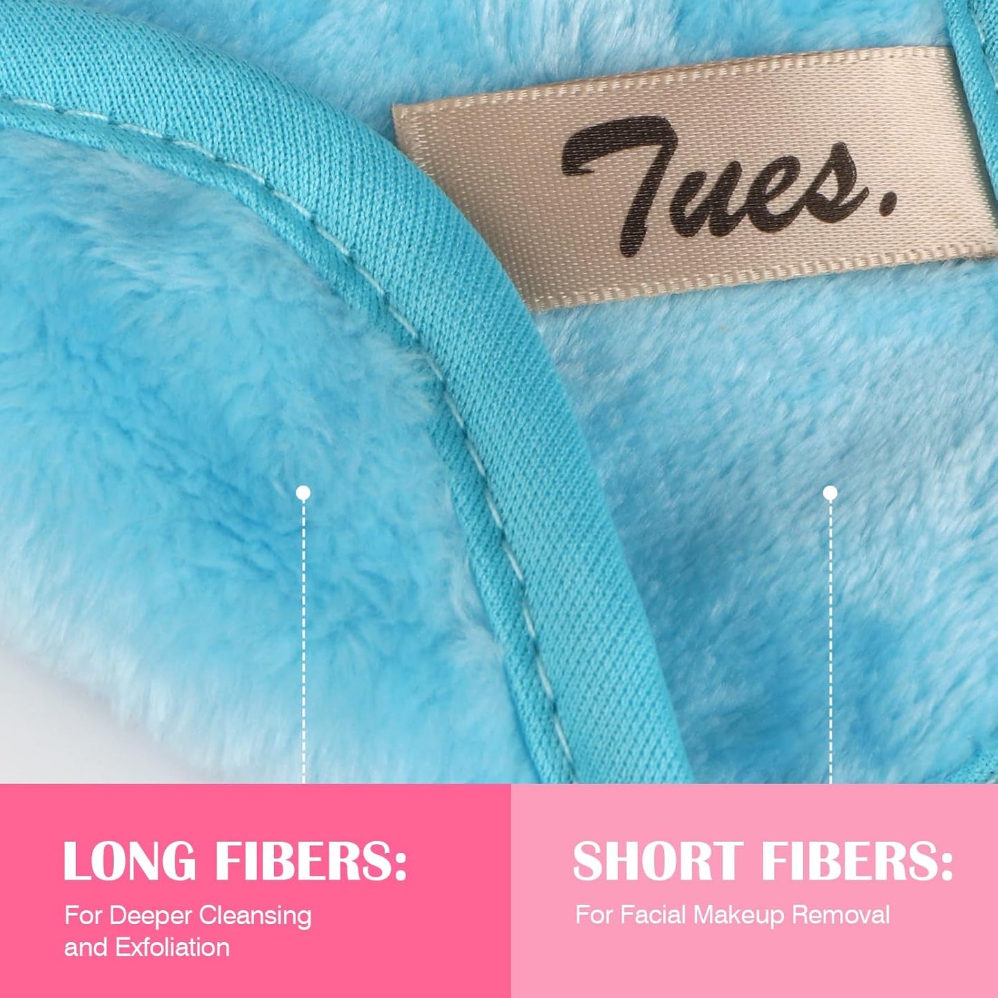 Orighty Makeup Remover Cloths 7-Day Set, Premium & Reusable Makeup Remover Pads, Erase Make-up With Just Water, Make-up Set For Eyes, Lips, Foundation and more, Ideal Choice For Women (Rainbow)