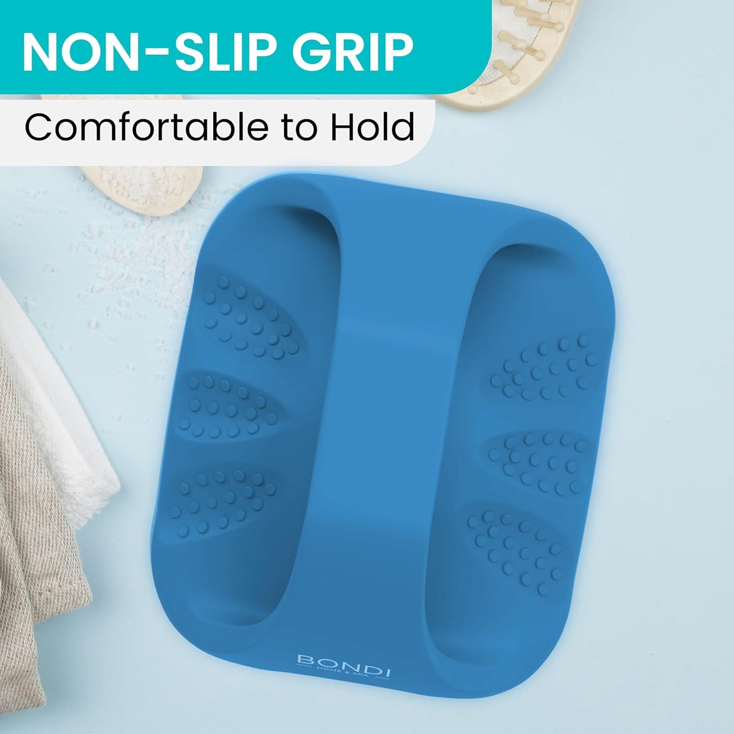 BONDI HOME & SPA - Hair Scalp Massager - Shampoo Brush for Scalp-Care - Promotes Healthy Hair Growth - Premium Silicone Scalp Brush to Exfoliate & Refresh